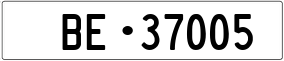 Trailer License Plate